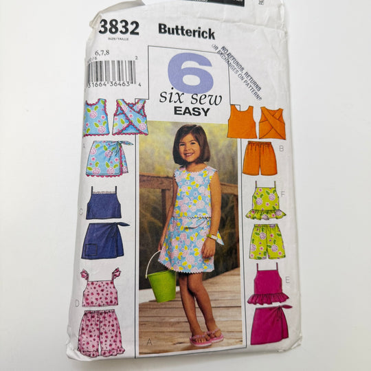 Sewing Pattern - Childrenswear - Butterick 3832 - True Deadstock supplies Fabric by private - Sustainable Textile | FABCYCLE