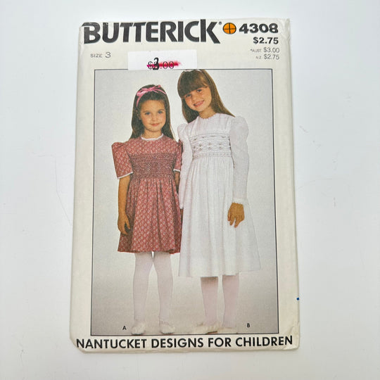 Sewing Pattern - Childrenswear - Butterick 4308 - True Deadstock supplies Fabric by private - Sustainable Textile | FABCYCLE