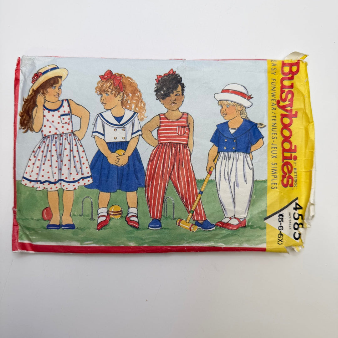 Sewing Pattern - Childrenswear - Butterick 4585 - True Deadstock supplies Fabric by private - Sustainable Textile | FABCYCLE