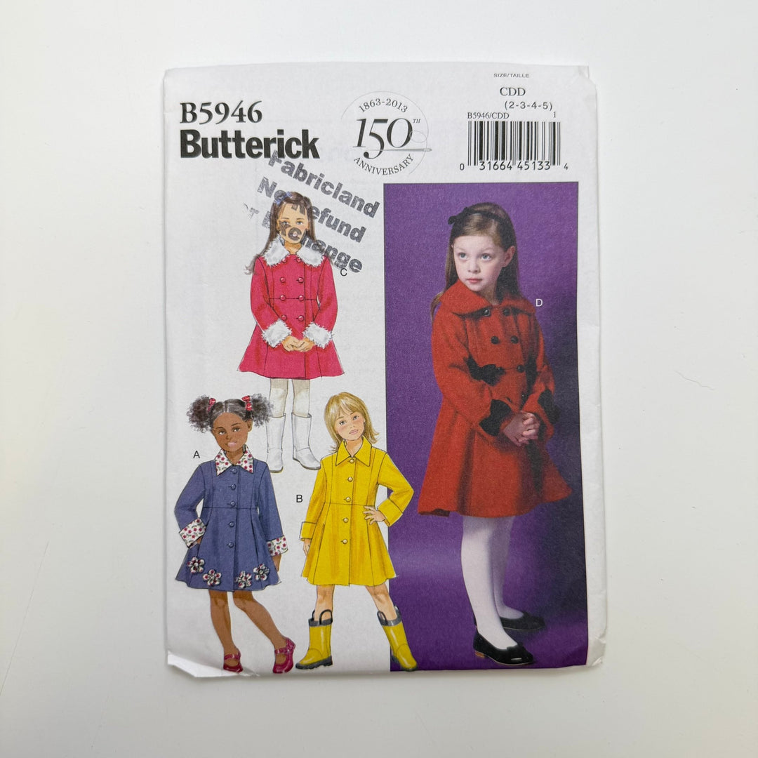 Sewing Pattern - Childrenswear - Butterick 5946 - True Deadstock supplies Fabric by private - Sustainable Textile | FABCYCLE