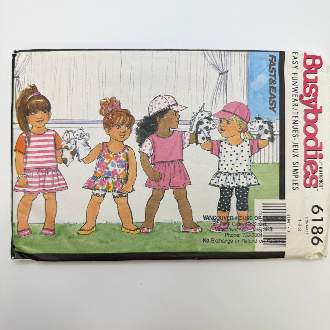 Sewing Pattern - Childrenswear - Butterick 6186 - True Deadstock supplies Fabric by private - Sustainable Textile | FABCYCLE