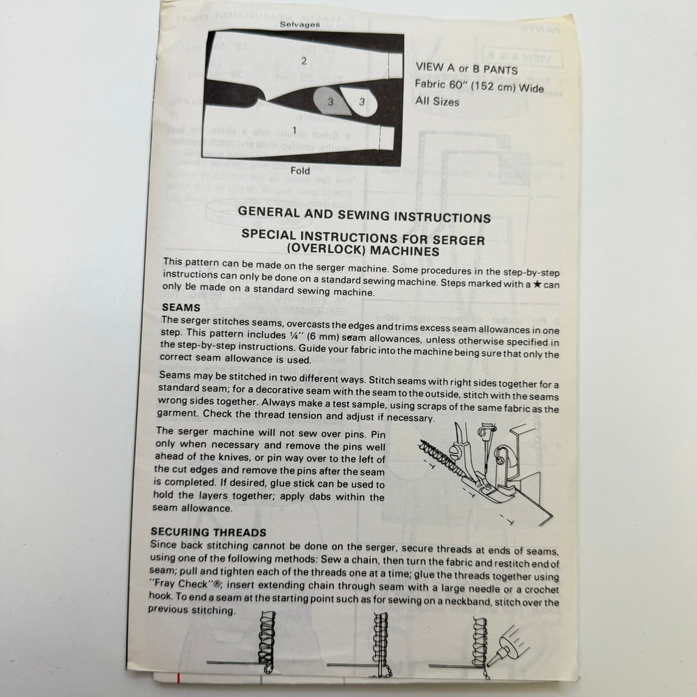 Sewing Pattern - Childrenswear - Kwik Sew 1890 - True Deadstock supplies Fabric by private - Sustainable Textile | FABCYCLE