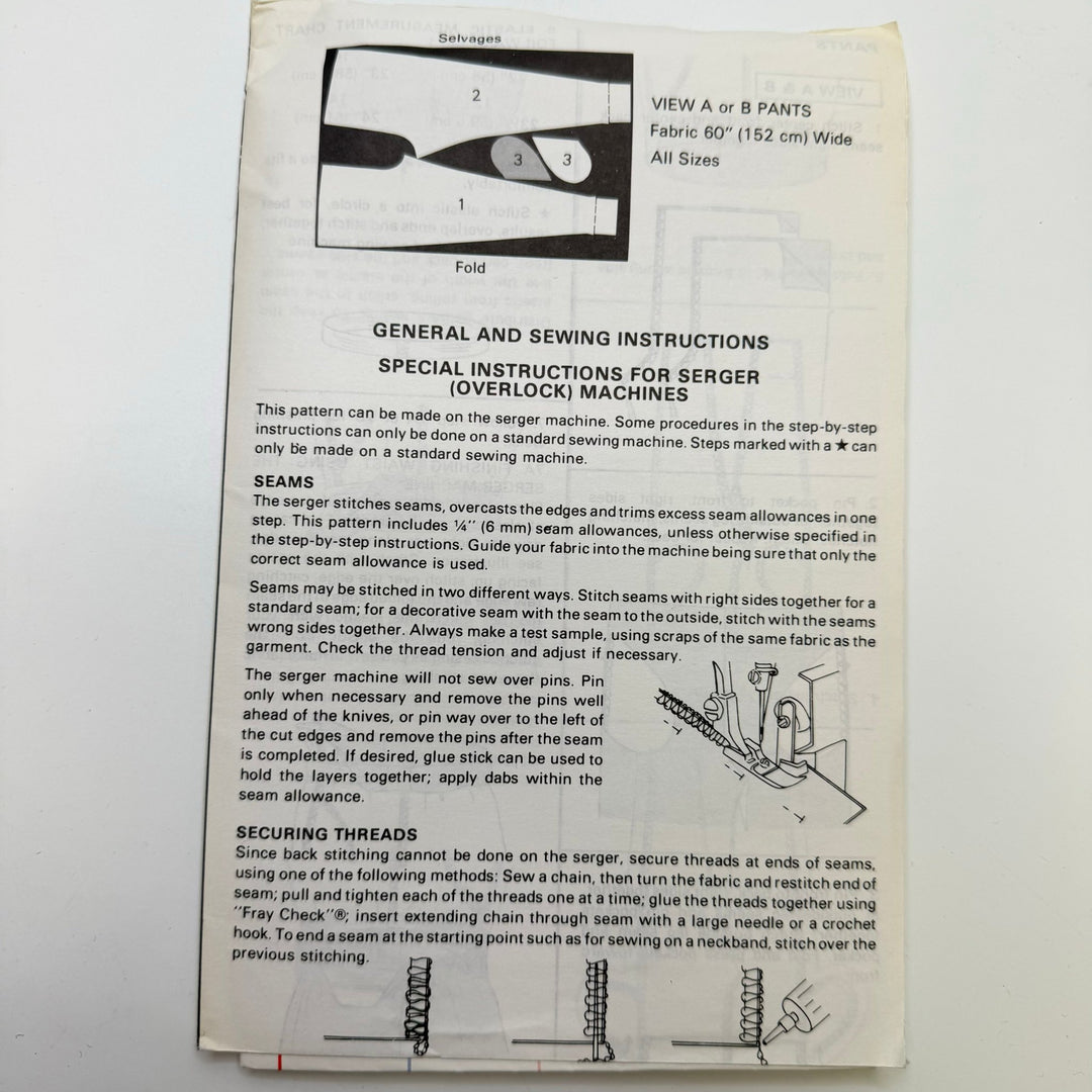 Sewing Pattern - Childrenswear - Kwik Sew 1890 - True Deadstock supplies Fabric by private - Sustainable Textile | FABCYCLE