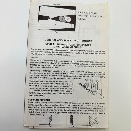 Sewing Pattern - Childrenswear - Kwik Sew 1890 - True Deadstock supplies Fabric by private - Sustainable Textile | FABCYCLE