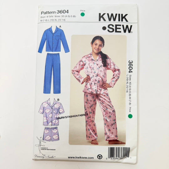 Sewing Pattern - Childrenswear - Kwik Sew 3604 - True Deadstock supplies Fabric by private - Sustainable Textile | FABCYCLE