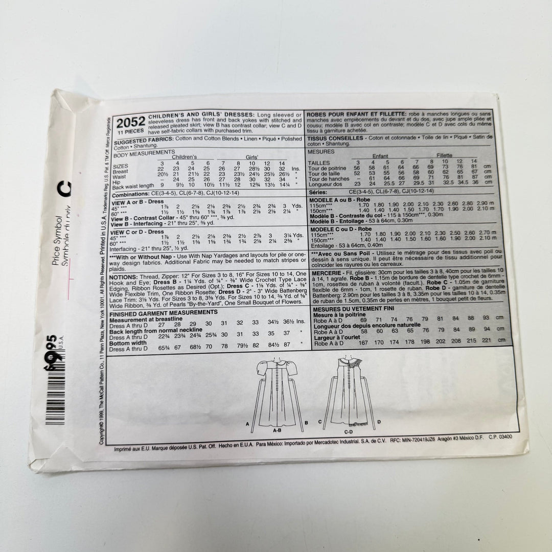 Sewing Pattern - Childrenswear - McCall&
