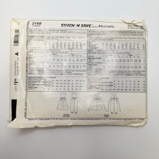 Sewing Pattern - Childrenswear - McCall&
