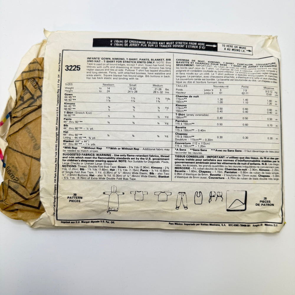 Sewing Pattern - Childrenswear - McCall's 3225 - True Deadstock supplies Fabric by private - Sustainable Textile | FABCYCLE