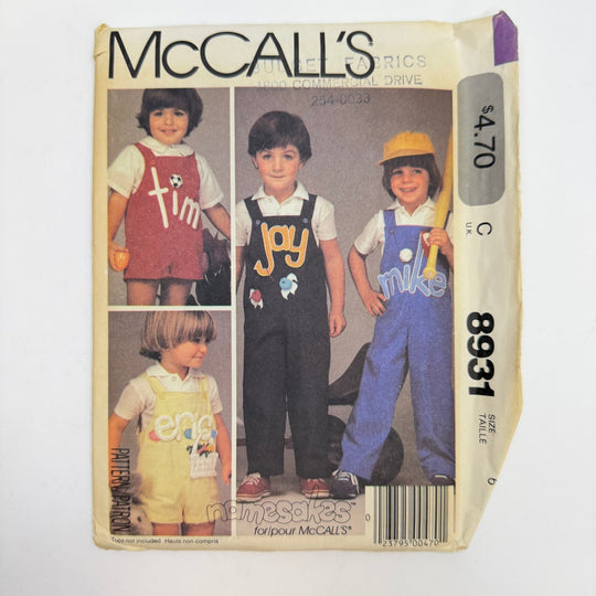 Sewing Pattern - Childrenswear - McCall&