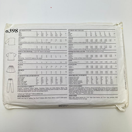 Sewing Pattern - Childrenswear - New Look 6398 - True Deadstock supplies Fabric by private - Sustainable Textile | FABCYCLE