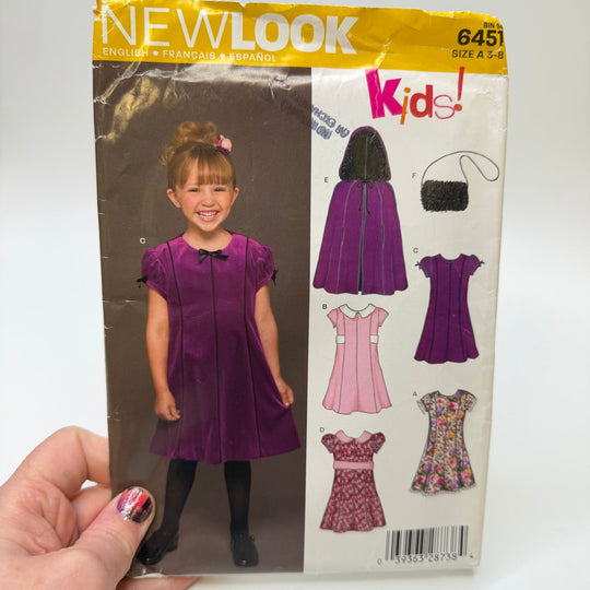 Sewing Pattern - Childrenswear - New Look 6451 - True Deadstock supplies Fabric by private - Sustainable Textile | FABCYCLE