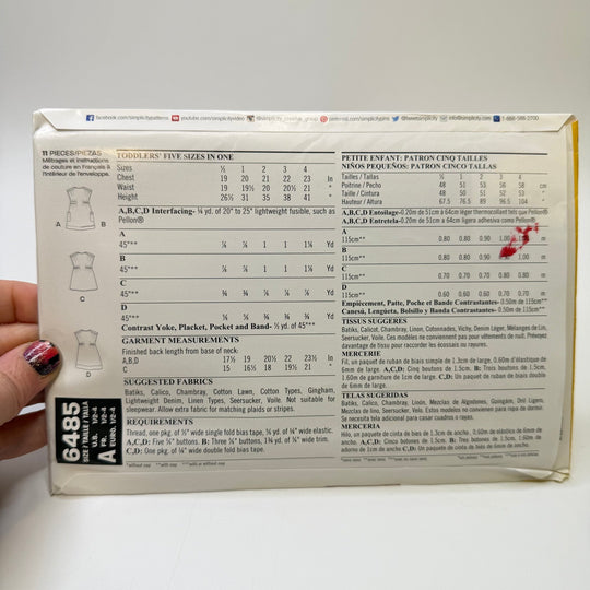 Sewing Pattern - Childrenswear - New Look 6485 - True Deadstock supplies Fabric by private - Sustainable Textile | FABCYCLE
