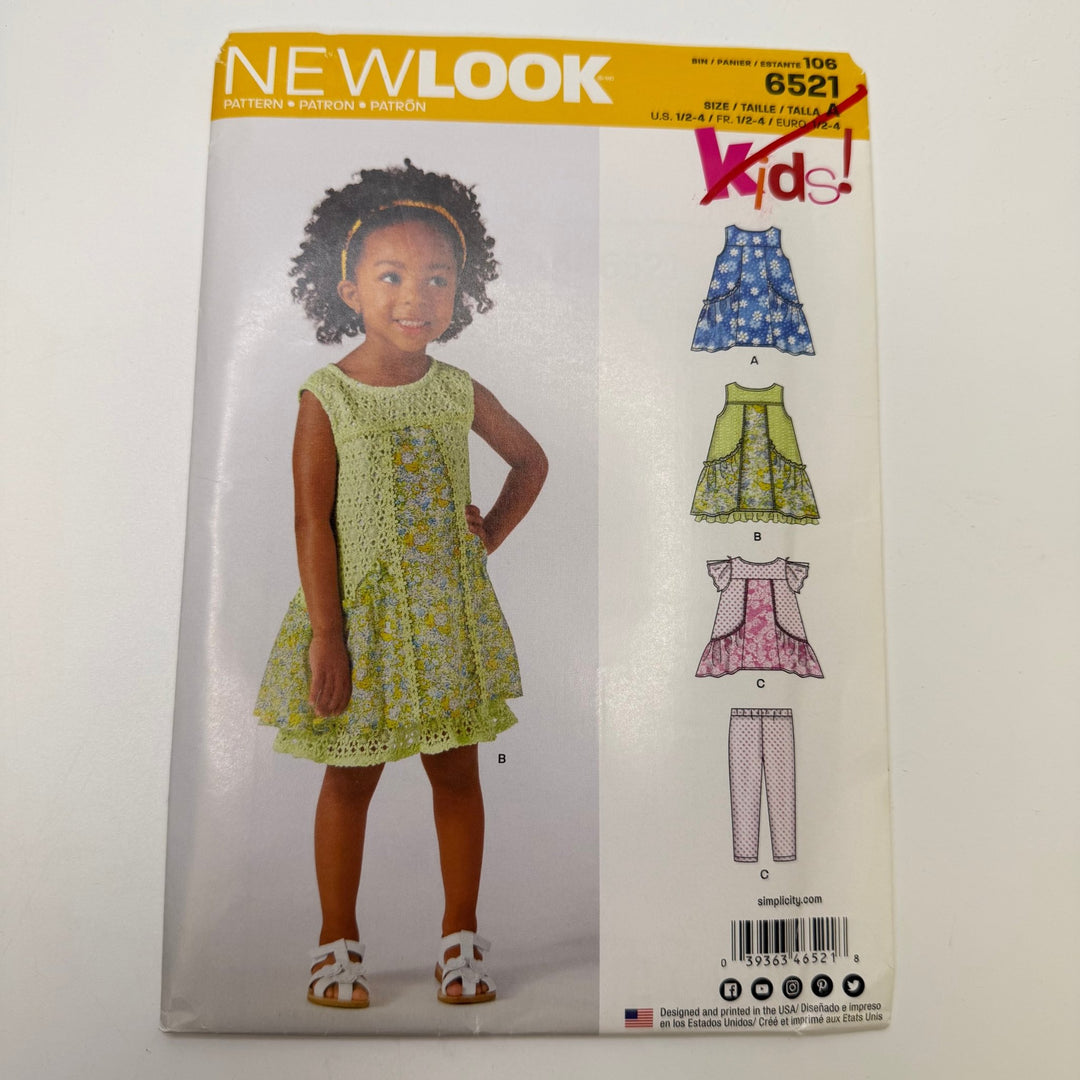 Sewing Pattern - Childrenswear - New Look 6521 - True Deadstock supplies Fabric by private - Sustainable Textile | FABCYCLE