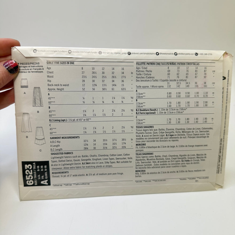 Sewing Pattern - Childrenswear - New Look 6523 - True Deadstock supplies Fabric by private - Sustainable Textile | FABCYCLE