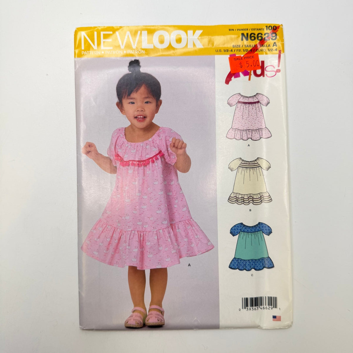 Sewing Pattern - Childrenswear - New Look 6629 - True Deadstock supplies Fabric by private - Sustainable Textile | FABCYCLE