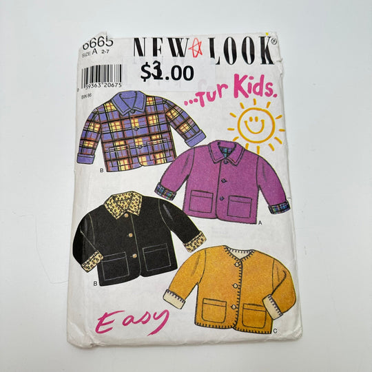 Sewing Pattern - Childrenswear - New Look 6665 - True Deadstock supplies Fabric by private - Sustainable Textile | FABCYCLE