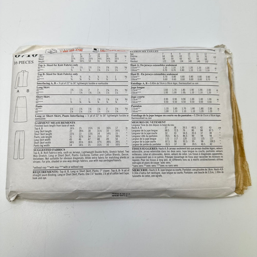 Sewing Pattern - Childrenswear - New Look 6710 - True Deadstock supplies Fabric by private - Sustainable Textile | FABCYCLE