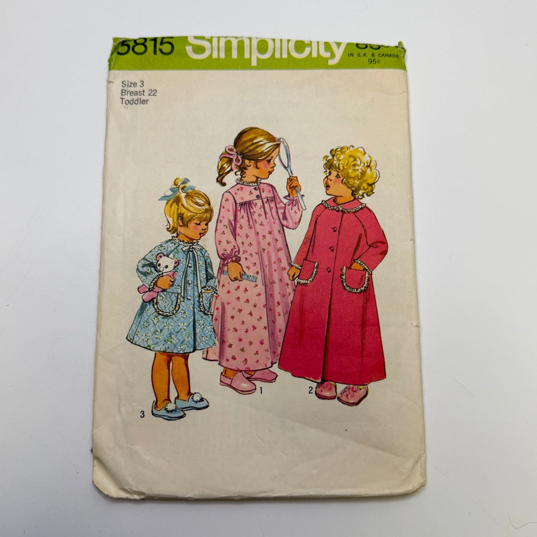 Sewing Pattern - Childrenswear - Simplicity 5815 - True Deadstock supplies Fabric by private - Sustainable Textile | FABCYCLE