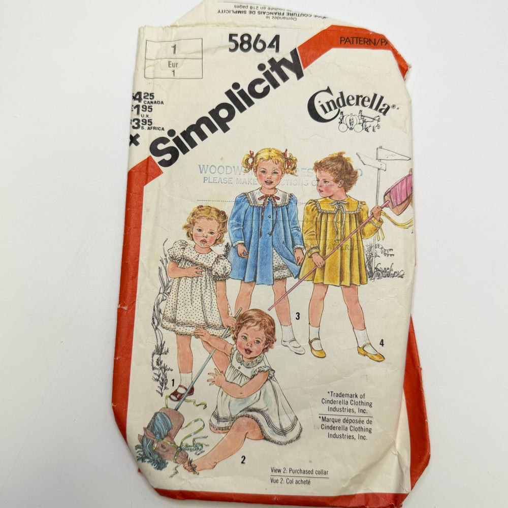 Sewing Pattern - Childrenswear - Simplicity 5864 - True Deadstock supplies Fabric by private - Sustainable Textile | FABCYCLE