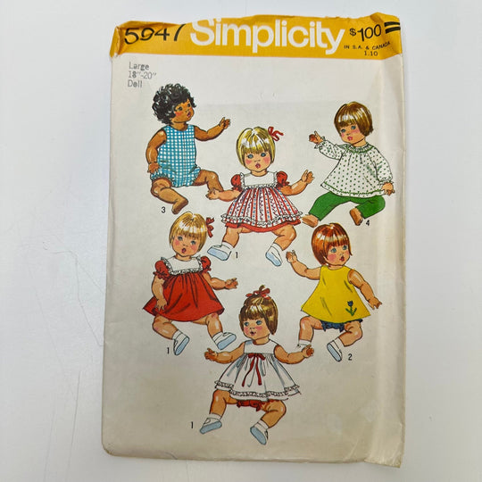 Sewing Pattern - Childrenswear - Simplicity 5947 - True Deadstock supplies Fabric by private - Sustainable Textile | FABCYCLE