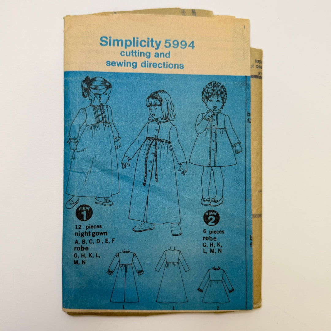 Sewing Pattern - Childrenswear - Simplicity 5994 - True Deadstock supplies Fabric by private - Sustainable Textile | FABCYCLE