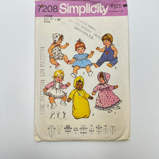 Sewing Pattern - Childrenswear - Simplicity 7208 - True Deadstock supplies Fabric by private - Sustainable Textile | FABCYCLE