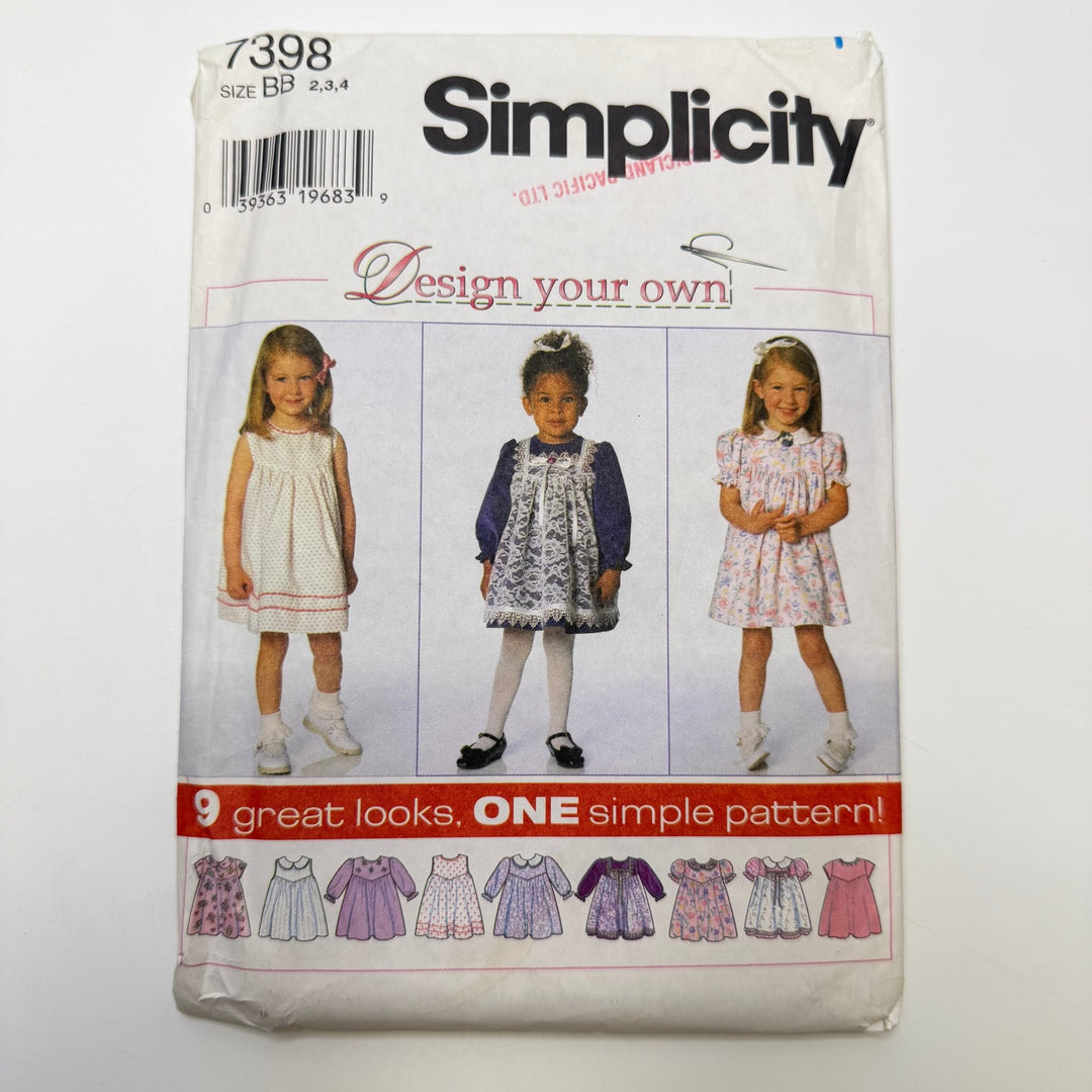 Sewing Pattern - Childrenswear - Simplicity 7398 - True Deadstock supplies Fabric by private - Sustainable Textile | FABCYCLE