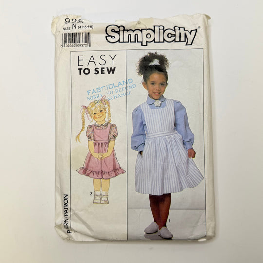 Sewing Pattern - Childrenswear - Simplicity 9282 - True Deadstock supplies Fabric by private - Sustainable Textile | FABCYCLE