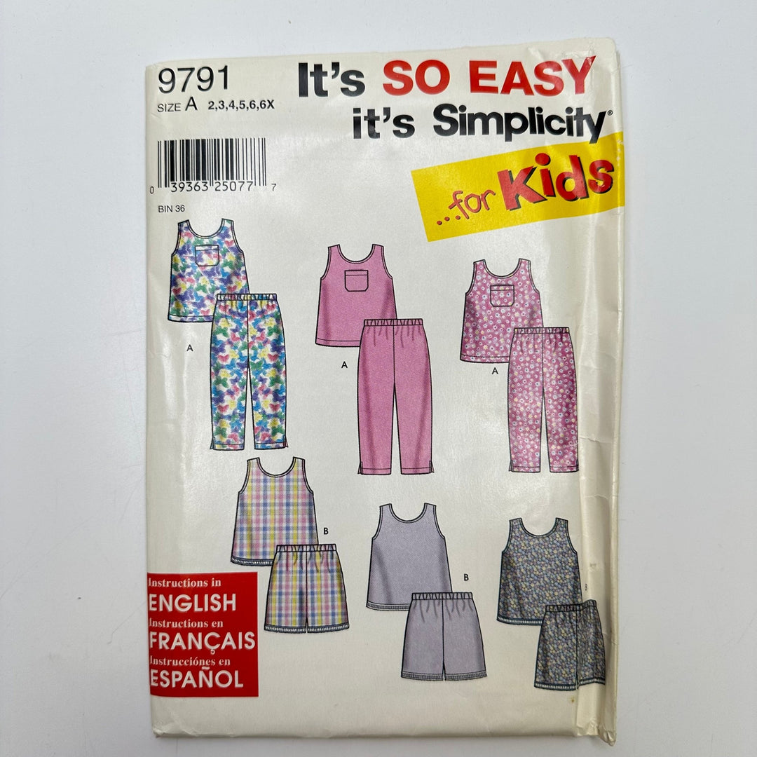 Sewing Pattern - Childrenswear - Simplicity 9791 - True Deadstock supplies Fabric by private - Sustainable Textile | FABCYCLE
