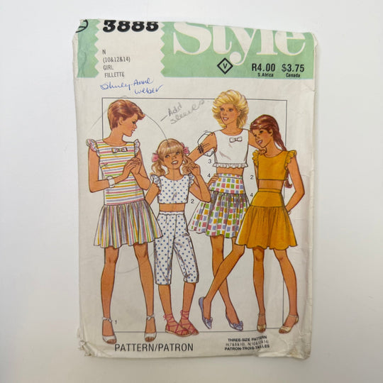 Sewing Pattern - Childrenswear - Style 3885 - True Deadstock supplies Fabric by private - Sustainable Textile | FABCYCLE