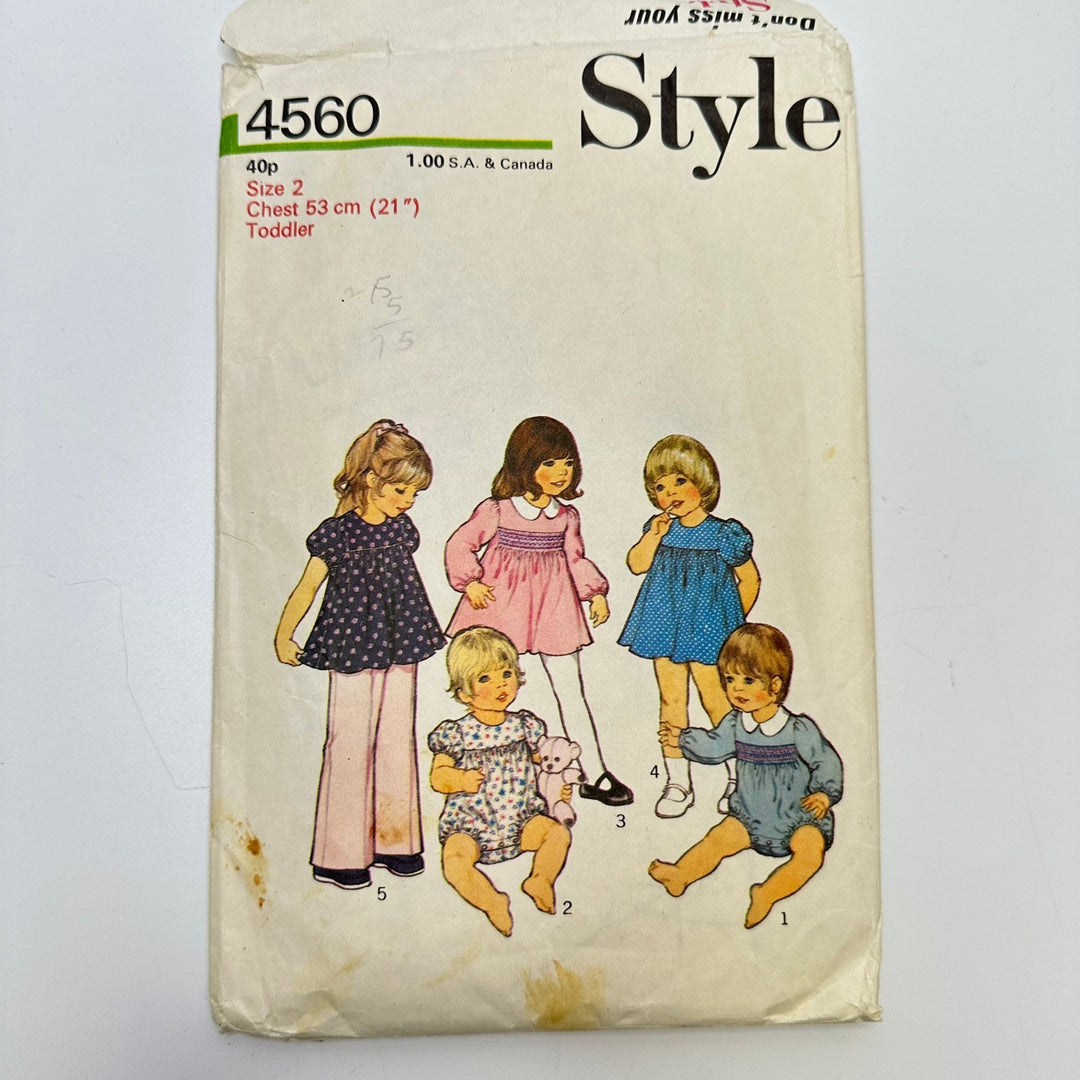 Sewing Pattern - Childrenswear - Style 4560 - True Deadstock supplies Fabric by private - Sustainable Textile | FABCYCLE