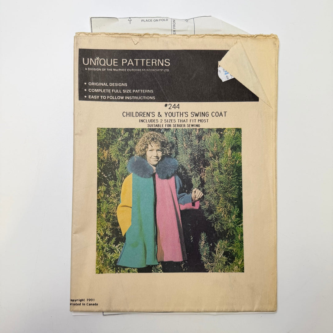 Sewing Pattern - Childrenswear - Unique 244 - True Deadstock supplies Fabric by private - Sustainable Textile | FABCYCLE