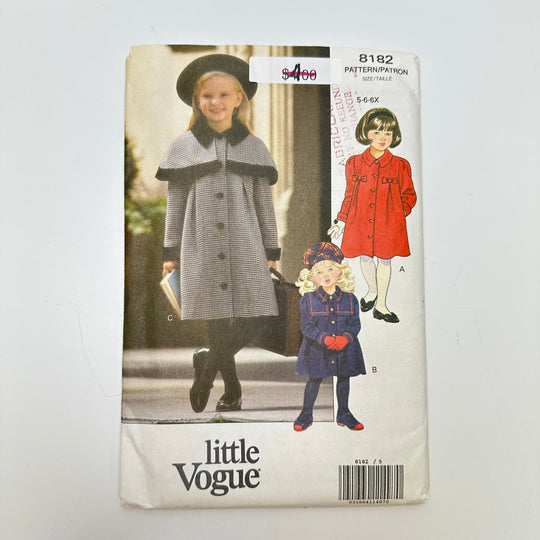 Sewing Pattern - Childrenswear - Vogue 8182 - True Deadstock supplies Fabric by private - Sustainable Textile | FABCYCLE