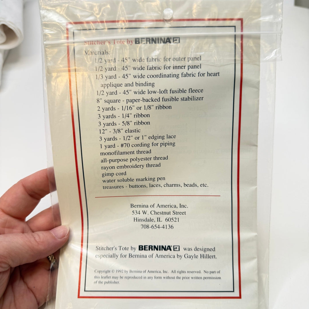 Sewing Pattern - Craft - Bernina 1 - True Deadstock supplies Fabric by private - Sustainable Textile | FABCYCLE