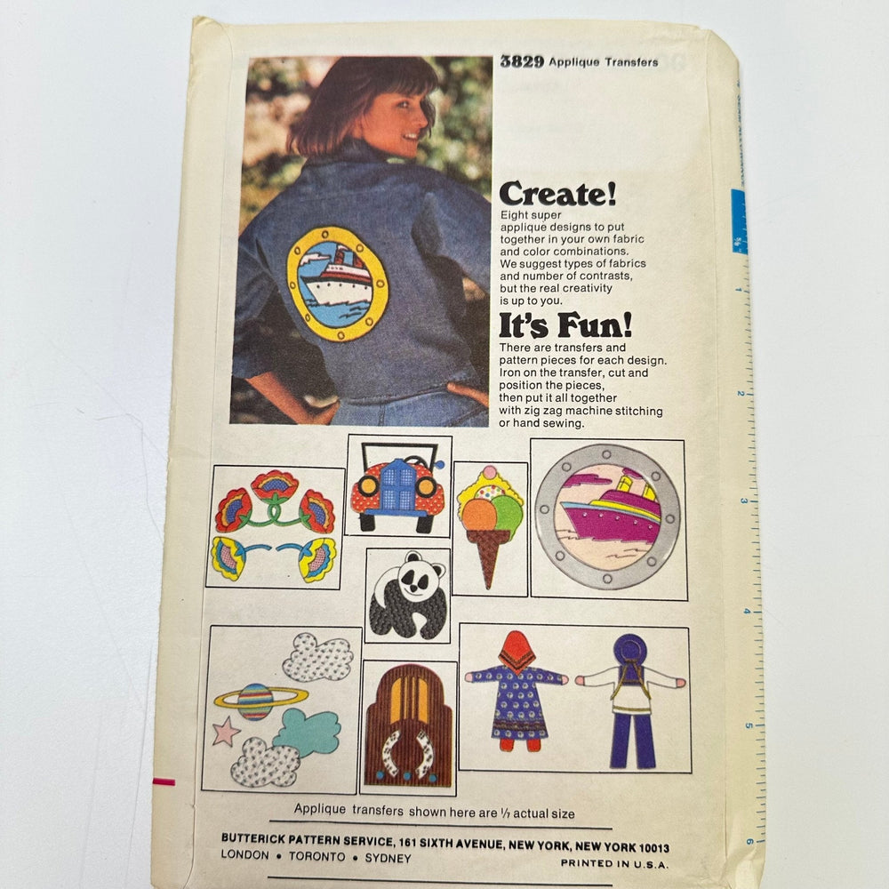 Sewing Pattern - Craft - Butterick 3829 - True Deadstock supplies Fabric by private - Sustainable Textile | FABCYCLE
