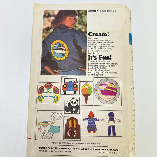 Sewing Pattern - Craft - Butterick 3829 - True Deadstock supplies Fabric by private - Sustainable Textile | FABCYCLE