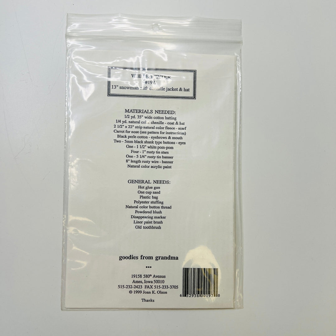 Sewing Pattern - Craft - Goodies From Grandma 0 - True Deadstock supplies Fabric by private - Sustainable Textile | FABCYCLE