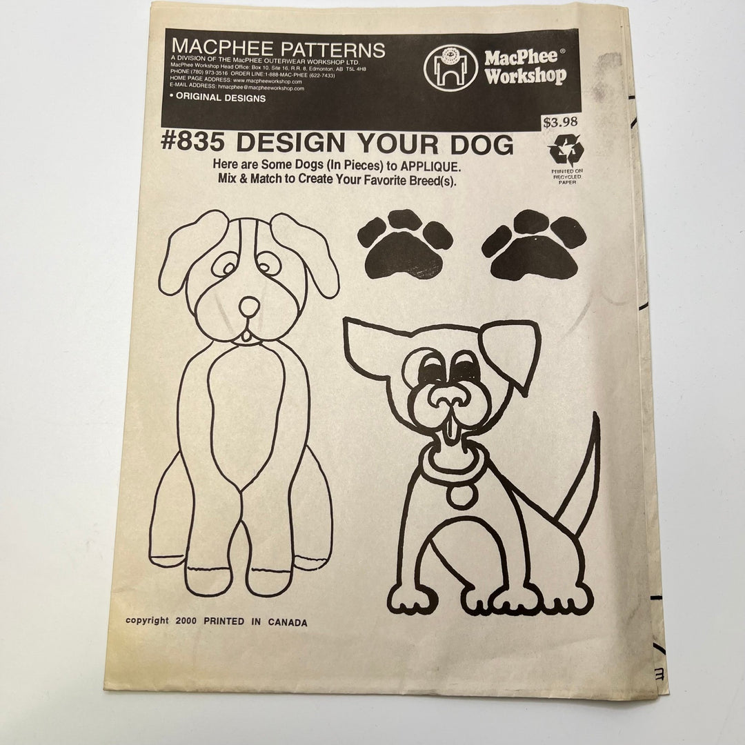 Sewing Pattern - Craft - MacPhee 835 - True Deadstock supplies Fabric by private - Sustainable Textile | FABCYCLE