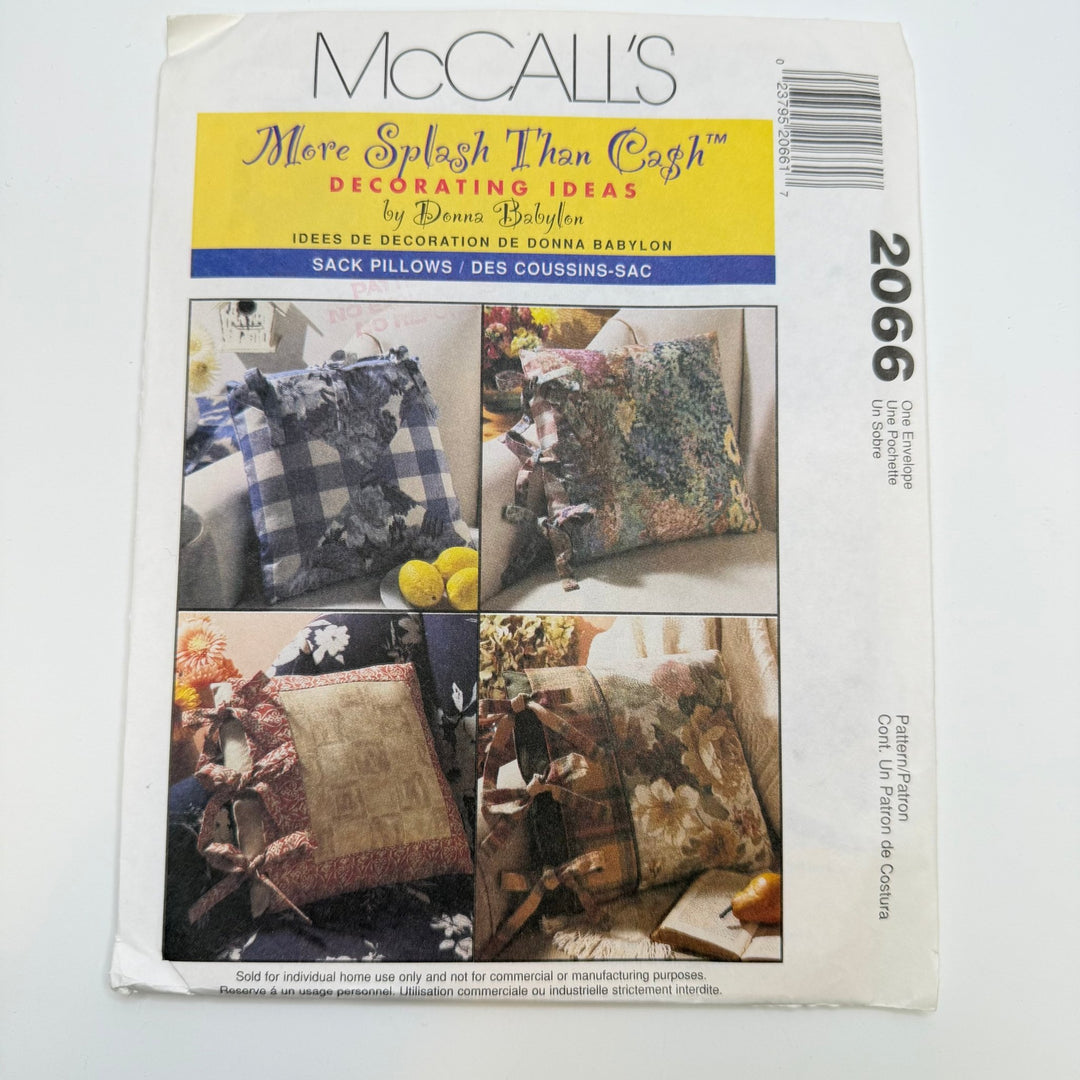 Sewing Pattern - Craft - McCall's 2066 - True Deadstock supplies Fabric by private - Sustainable Textile | FABCYCLE