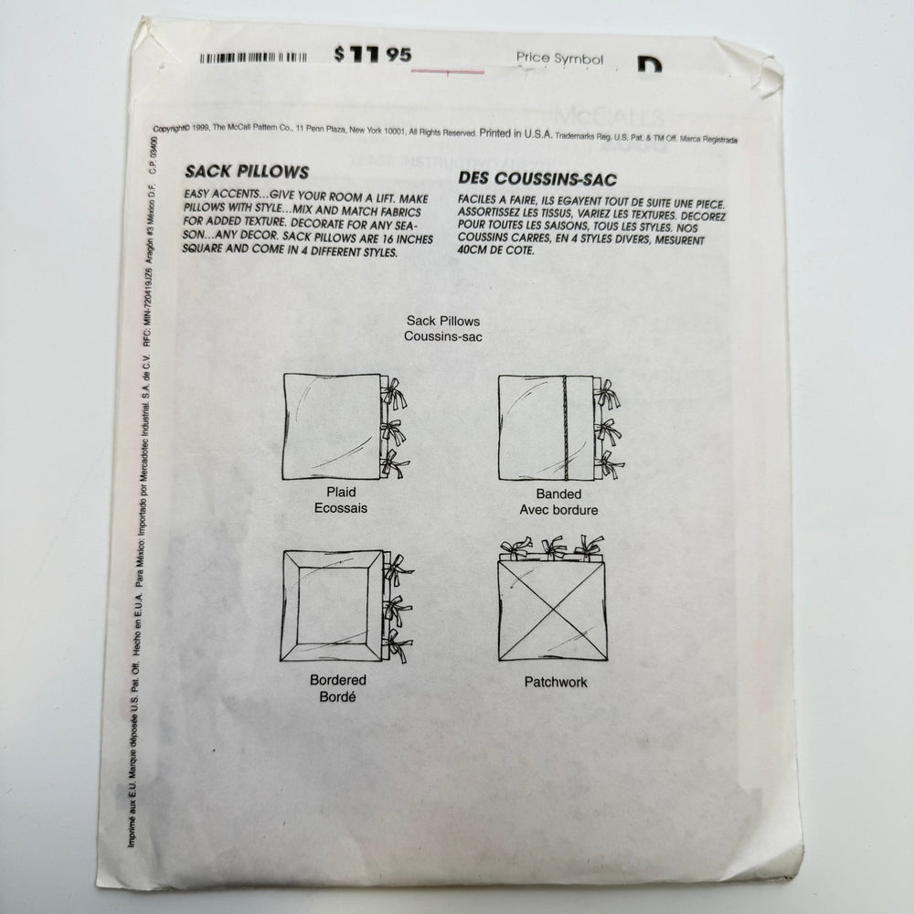 Sewing Pattern - Craft - McCall's 2066 - True Deadstock supplies Fabric by private - Sustainable Textile | FABCYCLE