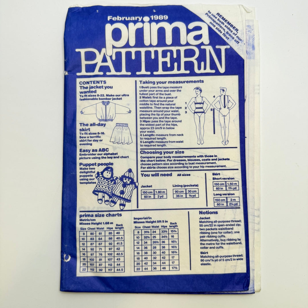 Sewing Pattern - Craft - Prima 1000 - True Deadstock supplies Fabric by private - Sustainable Textile | FABCYCLE