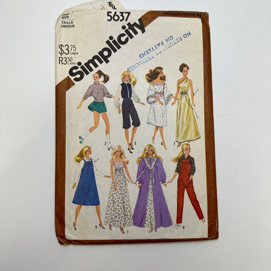 Sewing Pattern - Craft - Simplicity 5637 - True Deadstock supplies Fabric by private - Sustainable Textile | FABCYCLE