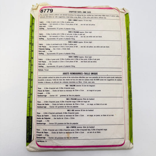 Sewing Pattern - Craft - Simplicity 8779 - True Deadstock supplies Fabric by private - Sustainable Textile | FABCYCLE