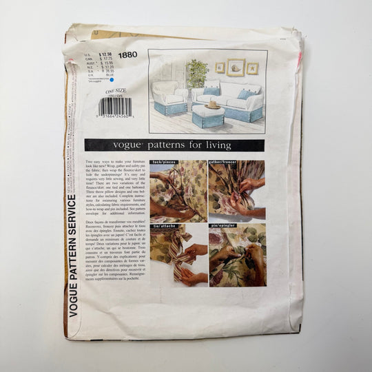 Sewing Pattern - Craft - Vogue 1880 - True Deadstock supplies Fabric by private - Sustainable Textile | FABCYCLE