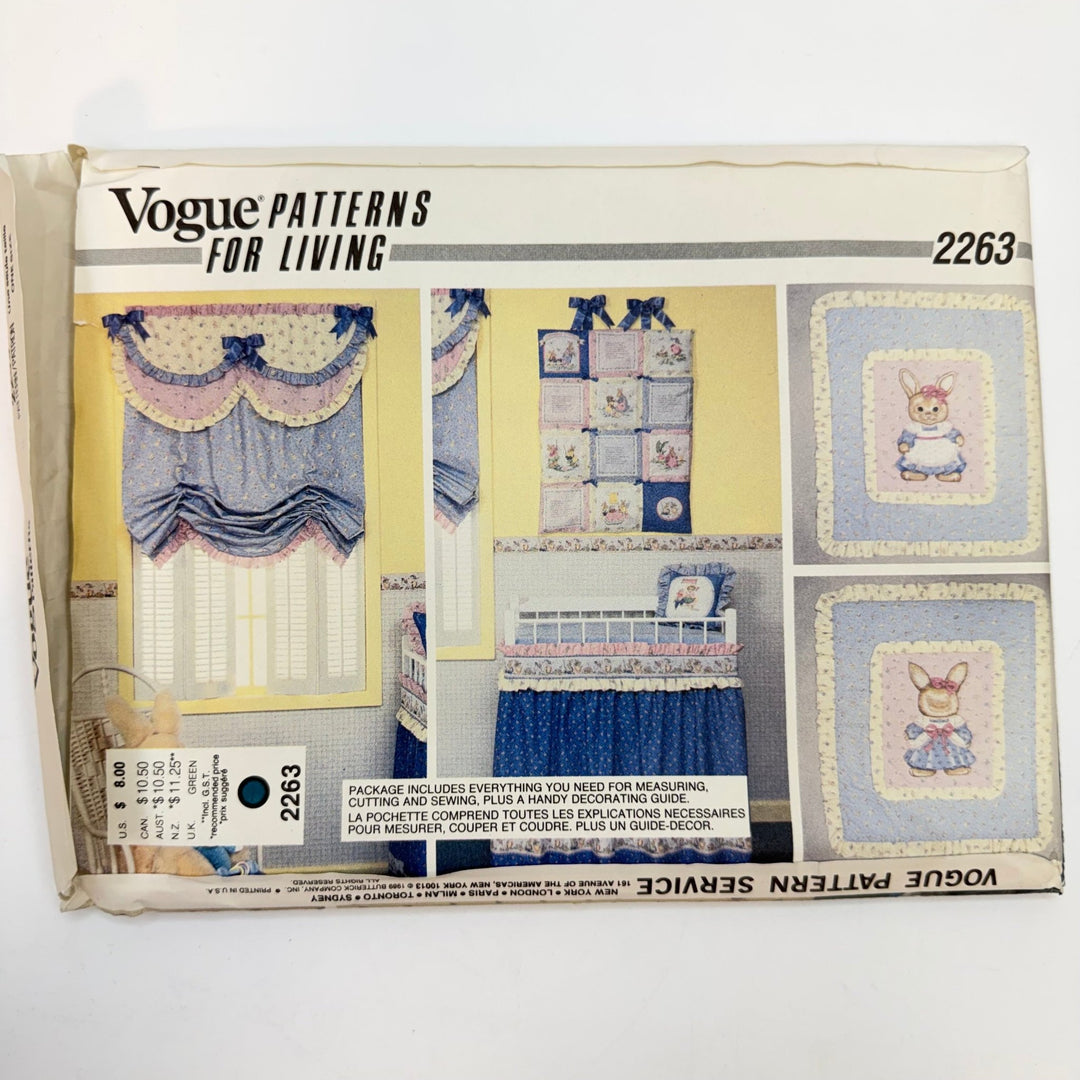 Sewing Pattern - Craft - Vogue 2263 - True Deadstock supplies Fabric by private - Sustainable Textile | FABCYCLE
