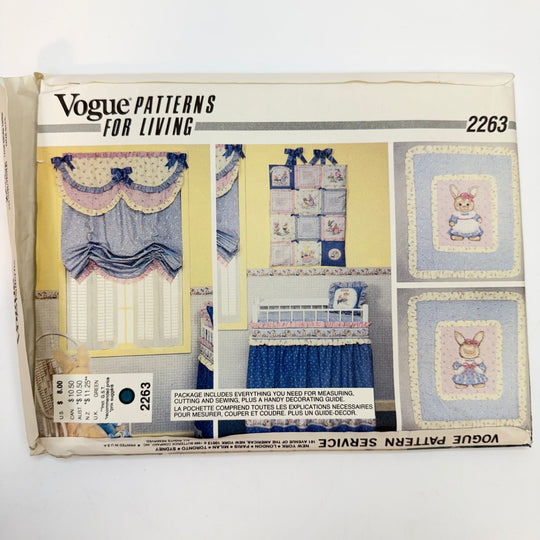 Sewing Pattern - Craft - Vogue 2263 - True Deadstock supplies Fabric by private - Sustainable Textile | FABCYCLE
