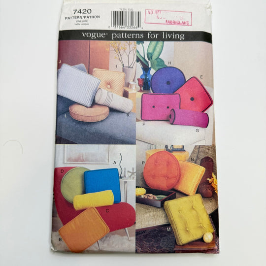 Sewing Pattern - Craft - Vogue 7420 - True Deadstock supplies Fabric by private - Sustainable Textile | FABCYCLE