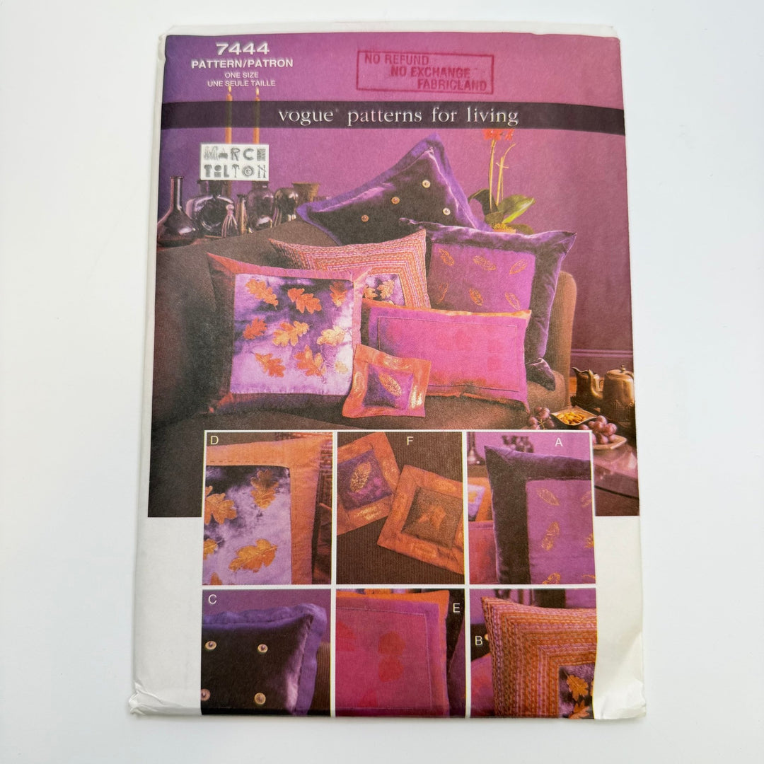 Sewing Pattern - Craft - Vogue 7444 - True Deadstock supplies Fabric by private - Sustainable Textile | FABCYCLE