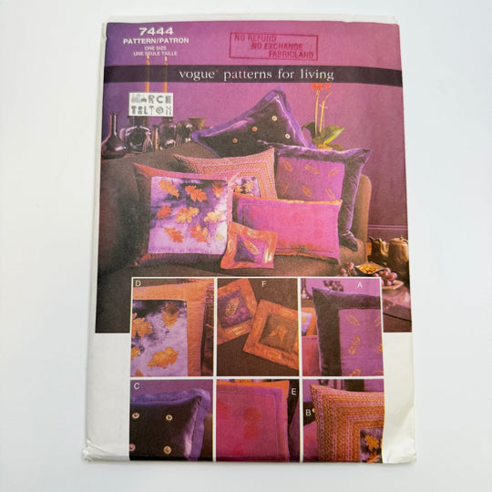Sewing Pattern - Craft - Vogue 7444 - True Deadstock supplies Fabric by private - Sustainable Textile | FABCYCLE