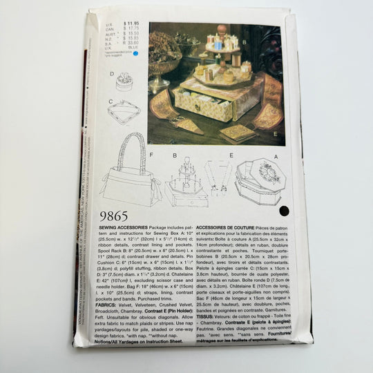 Sewing Pattern - Craft - Vogue 9865 - True Deadstock supplies Fabric by private - Sustainable Textile | FABCYCLE
